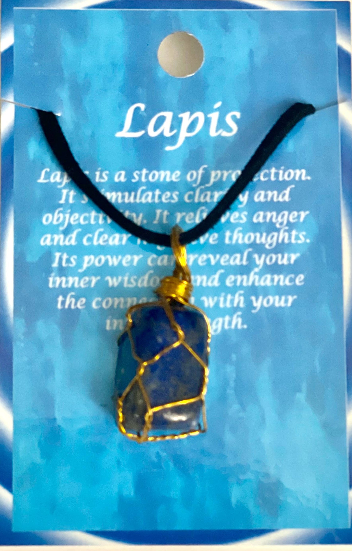 Natural Gemstone Wire Wrapped Necklace