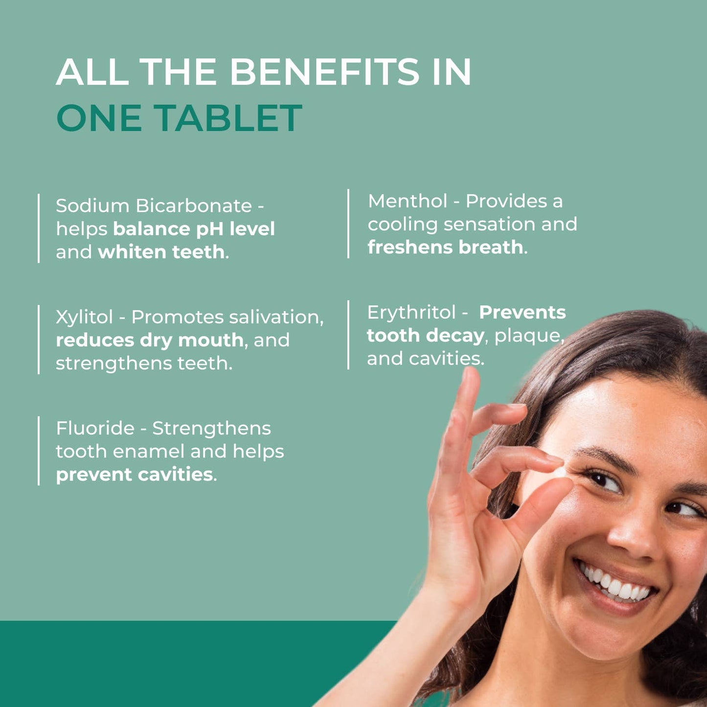 Fluoride Toothpaste Tablets | Mint| Tin