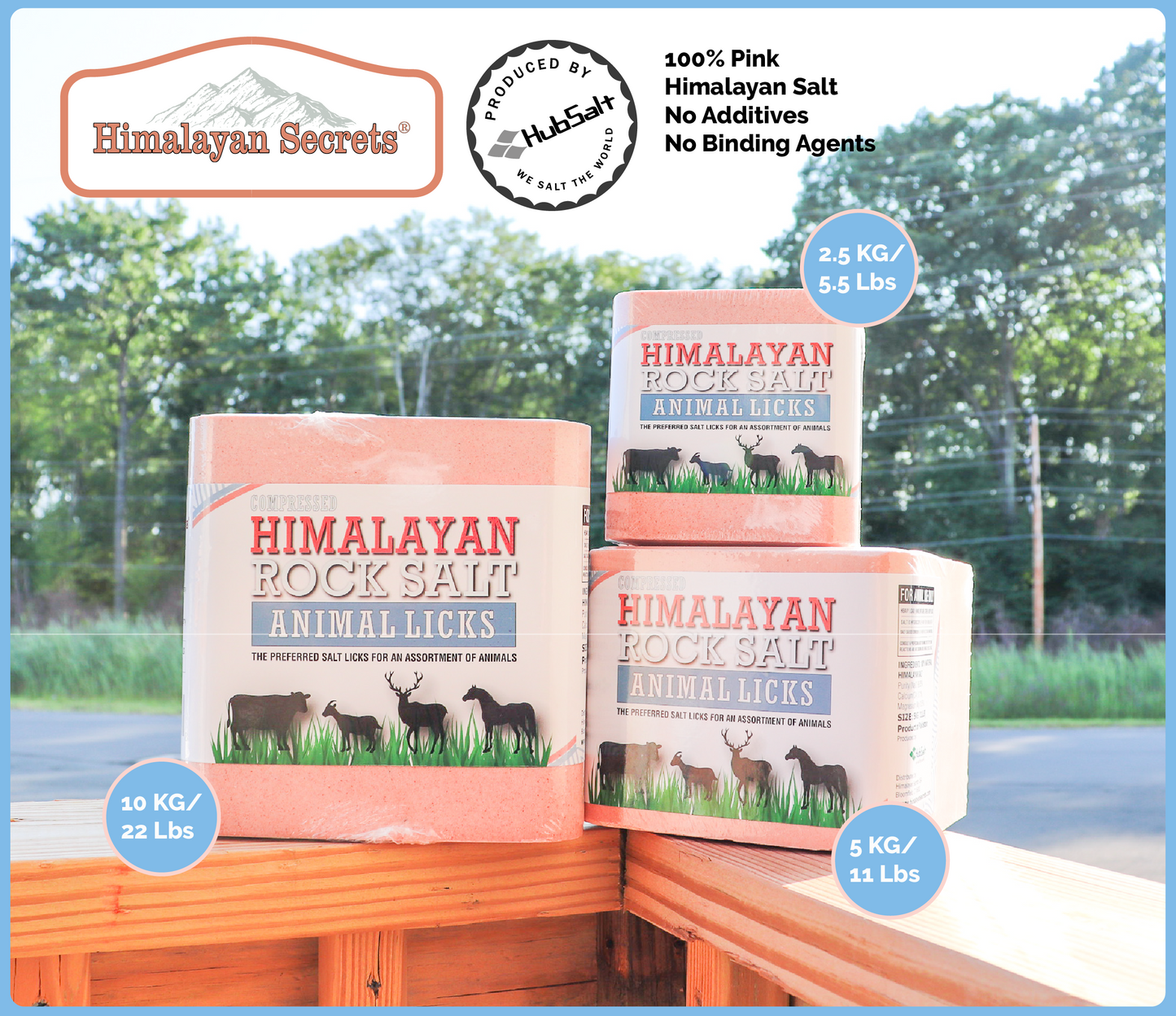 Compressed Himalayan Rock Salt Animal Lick 5 KG