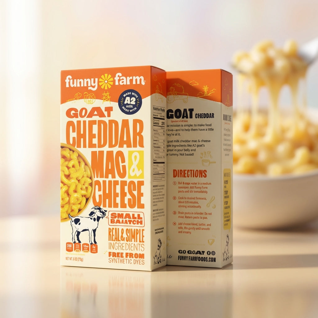 An elegant, close-up side profile shot with a narrow depth of field, focusing intently on the gooey, melted goat cheddar cheese stretching over perfectly cooked pasta. The scene is lit with a soft diffused daylight source from the left, creating gentle sha