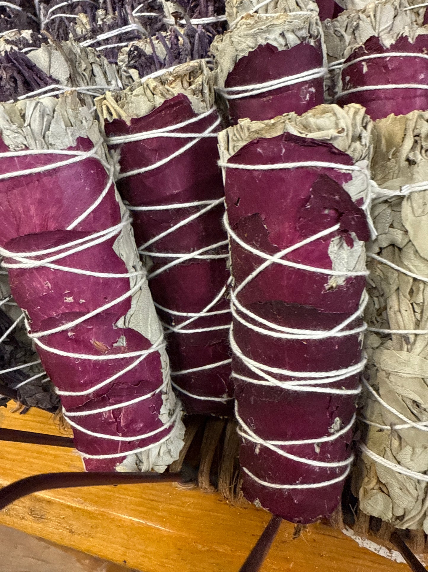 Red Rose White Sage Bundles
