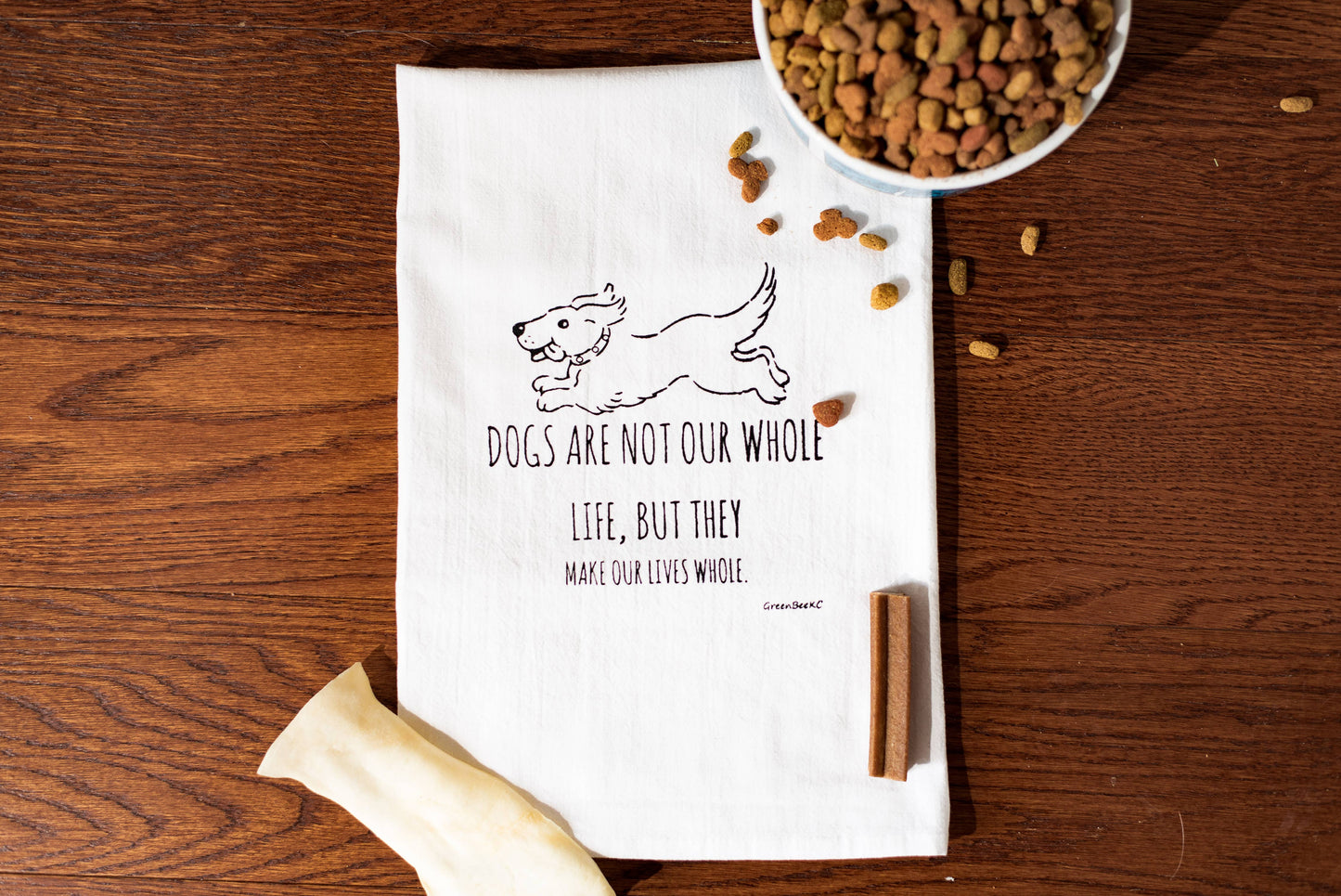 Dog Life Dish Towel | Tea Towels | Funny Kitchen Towels