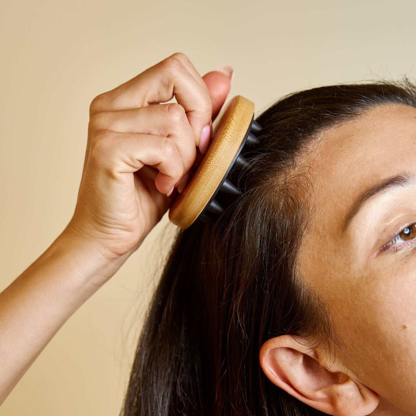Bamboo and Silicone Scalp & Body Massager | Earth Day Best