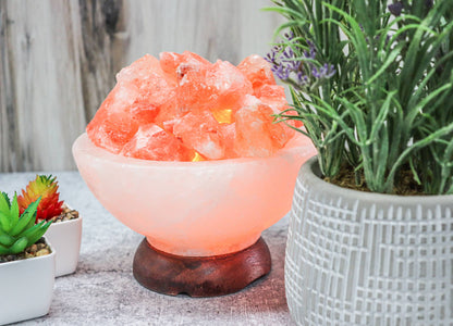 Himalayan Salt "Fire On Ice" Abundance Bowl 7"