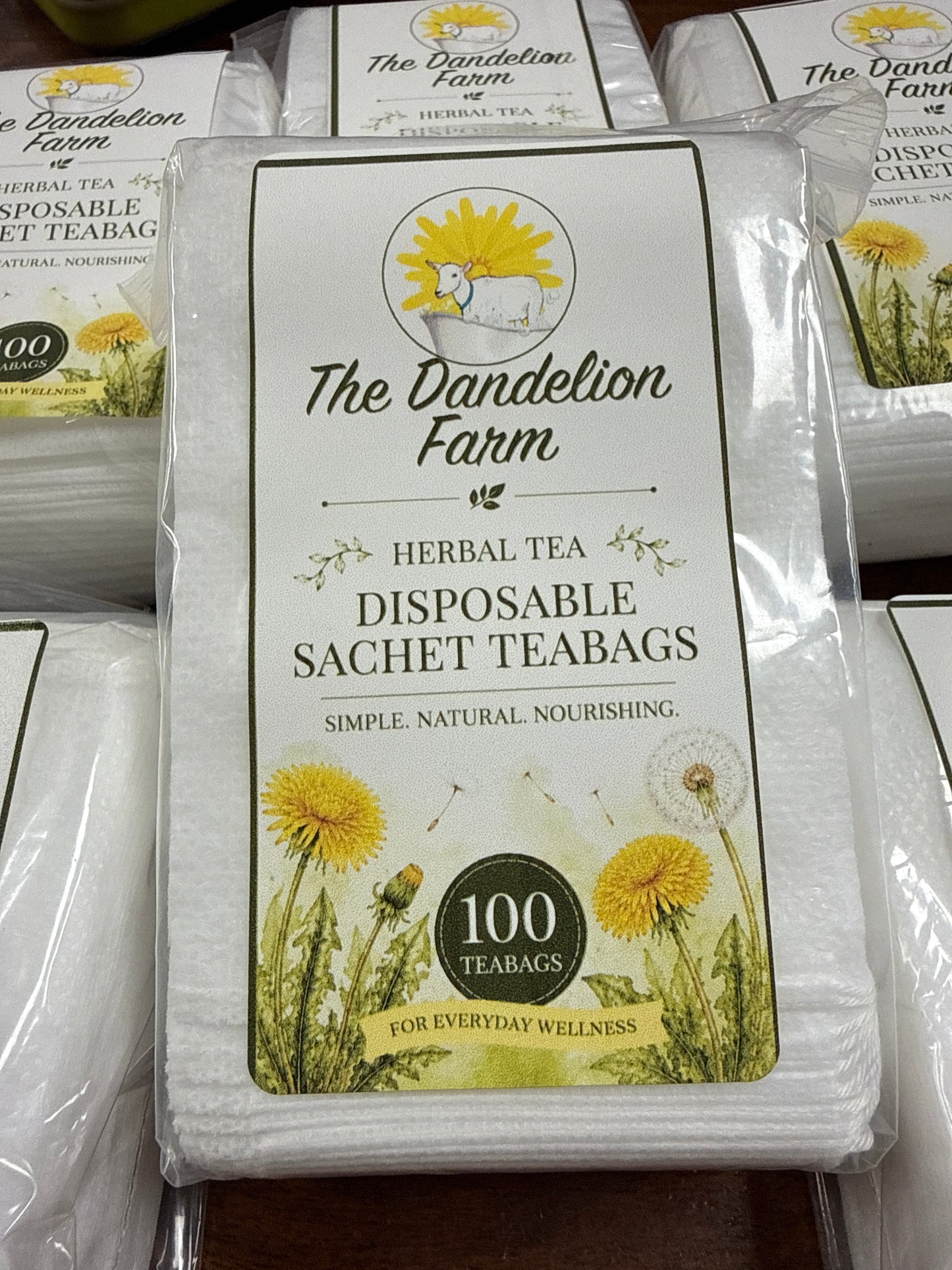 Disposable Sachet Teabags – 100 Count