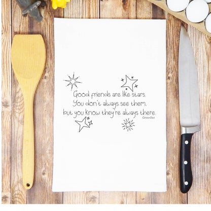 Friendship Like Stars Dish Towel | Tea Towels | Dish Towels