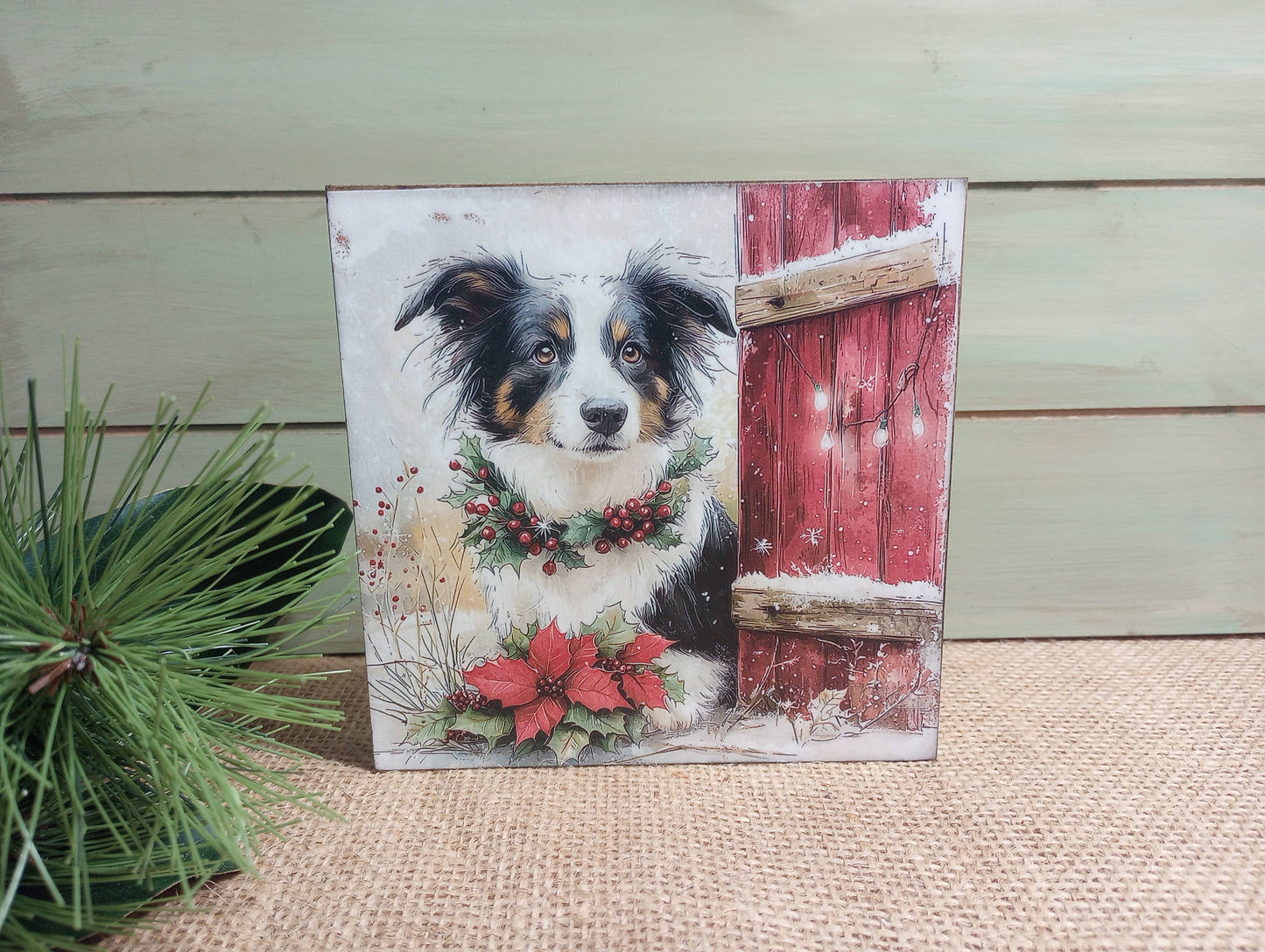 Olde Red Barn - Dog Wood Block Sign - Chance