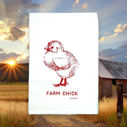 Farm Chick Kitchen Towel | Tea Towels | Chicken Dish Towels