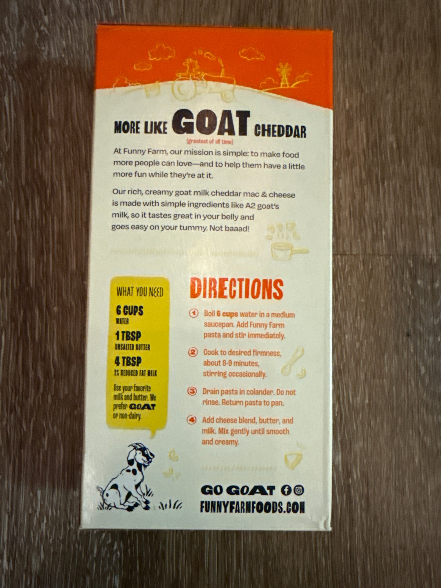 Goat cheddar Mac & Cheese