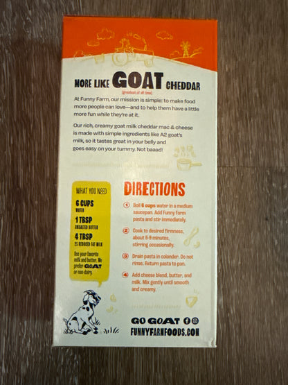 Goat cheddar Mac & Cheese