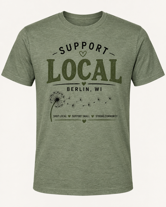 Support Local – Berlin, WI Dandelion Tee