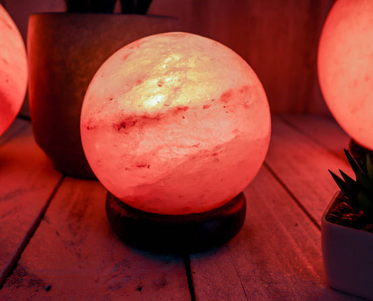 Mini Globe Shape Salt Lamp 5" Diameter