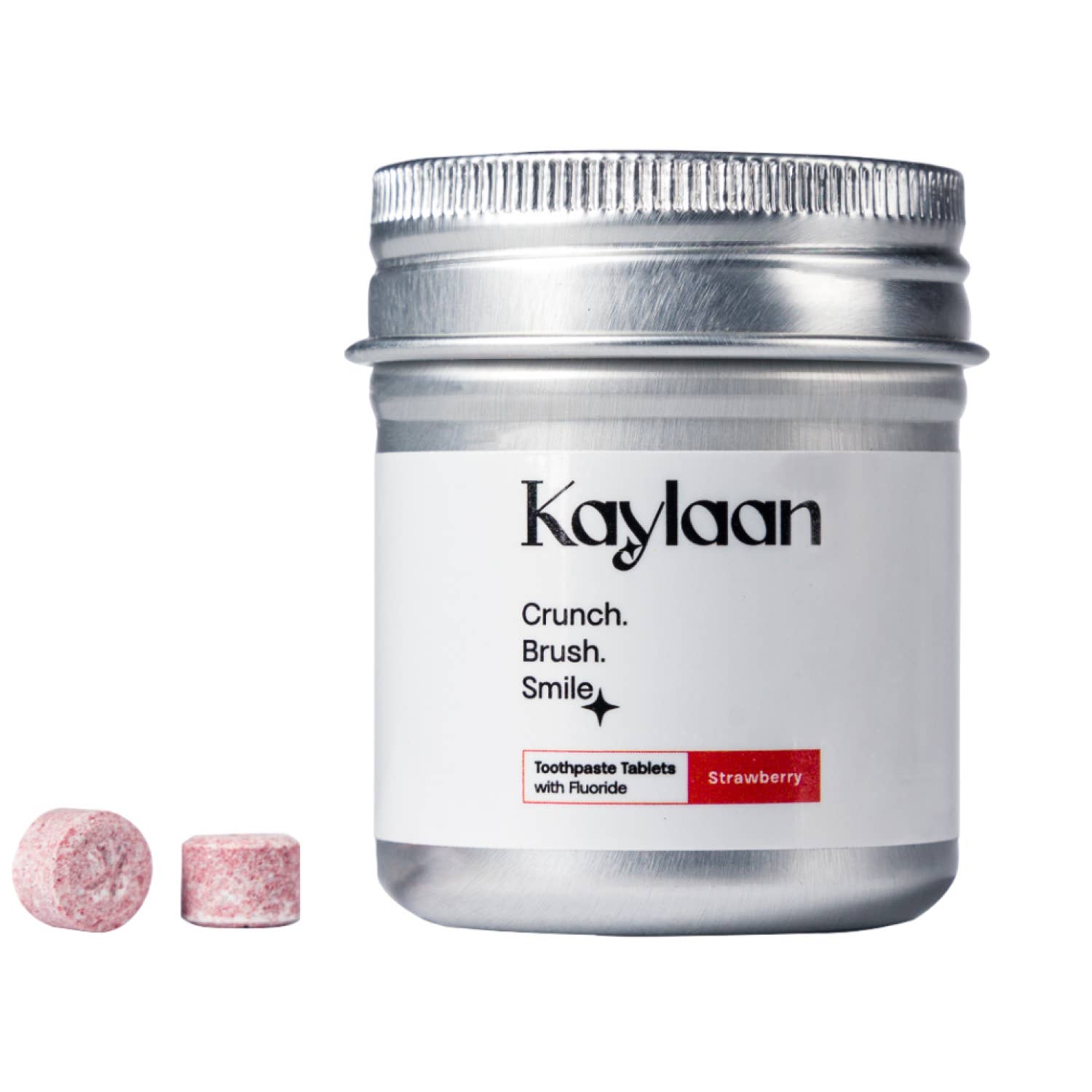 Fluoride Free Toothpaste Tablets | Strawberry | Tin – The Dandelion Farm