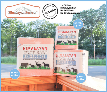 Compressed Himalayan Rock Salt Animal Lick 5 KG