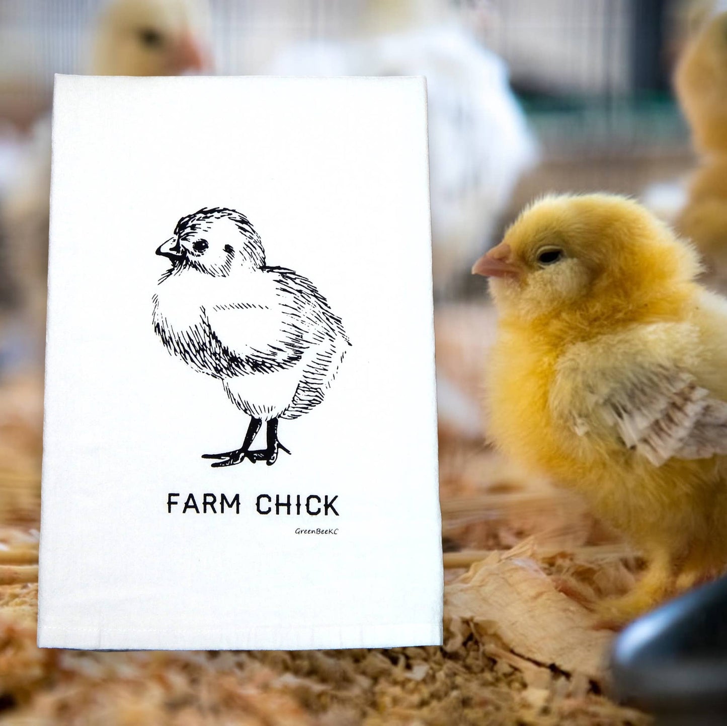 Farm Chick Kitchen Towel | Tea Towels | Chicken Dish Towels