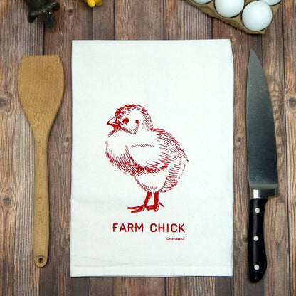 Farm Chick Kitchen Towel | Tea Towels | Chicken Dish Towels
