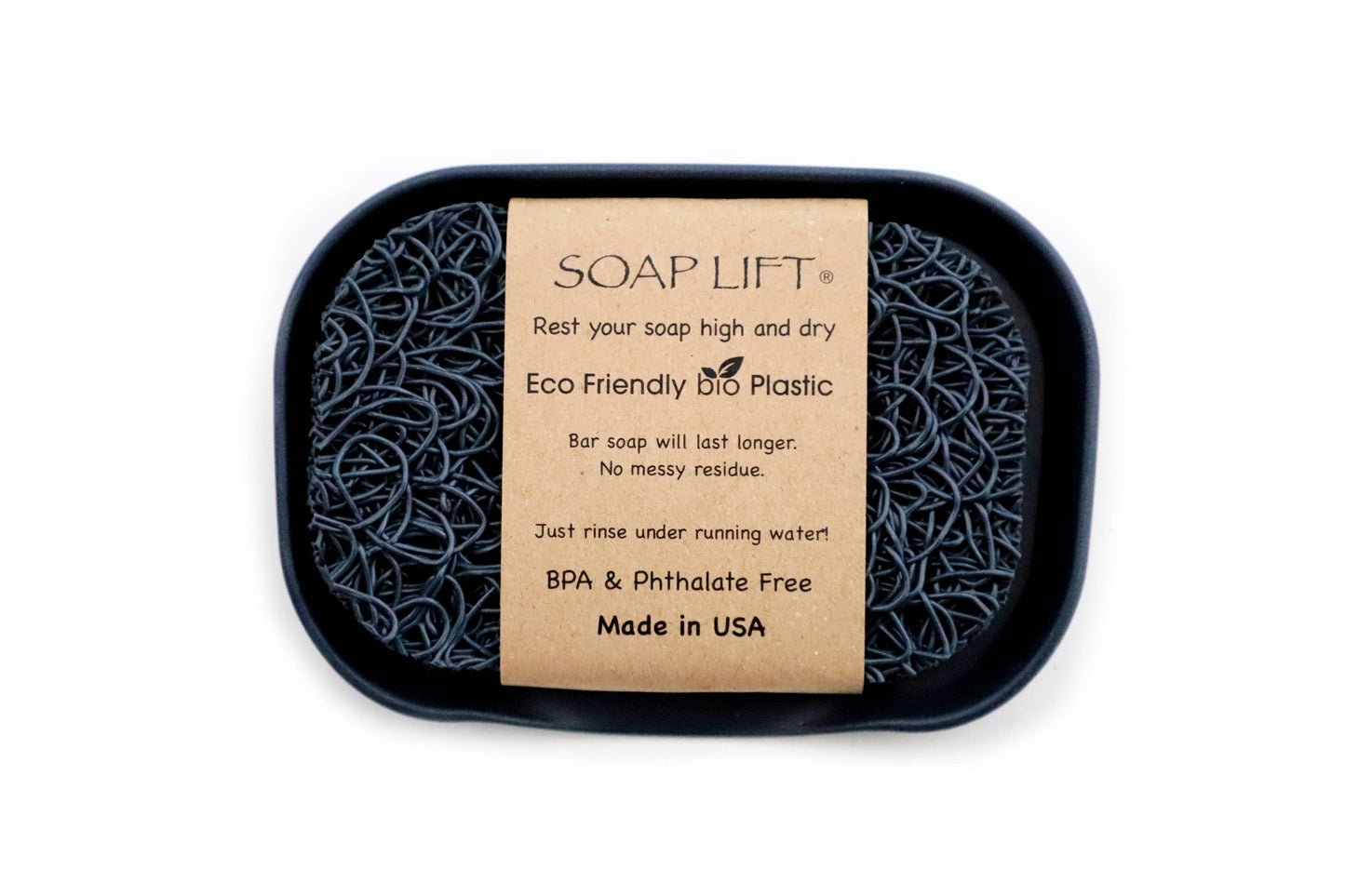 Waterfall Soap DISH SET w/ Soap Lift - Gray
