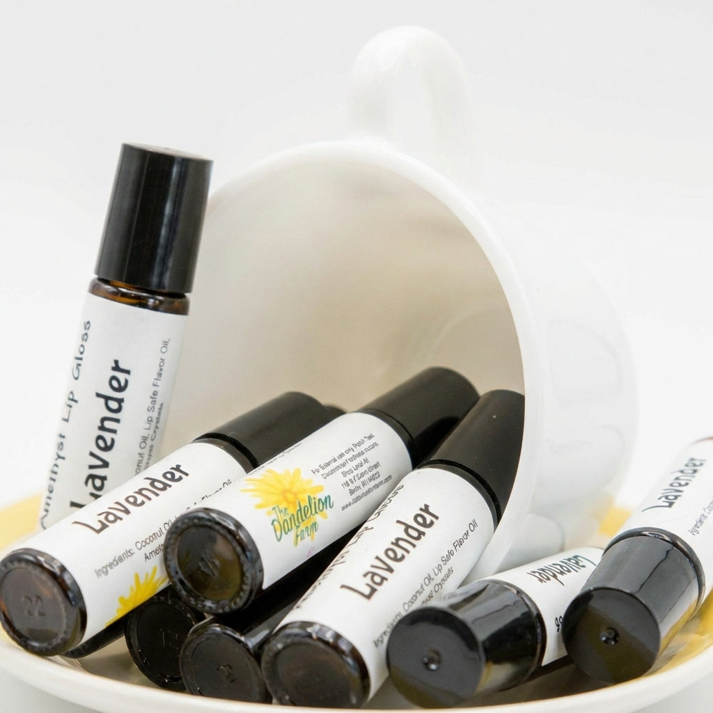 A detailed product shot captured with HDR studio lighting to showcase the Aroma Roller against a clean, solid white background. The camera, set at a 90-degree angle and a 70mm focal length, focuses on the entire product, revealing the fine details of the l