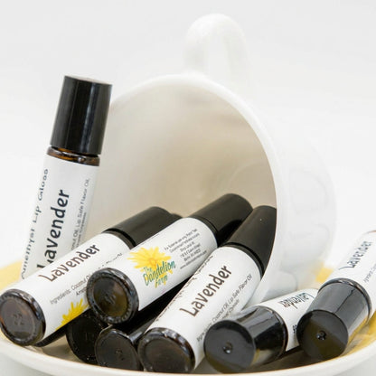 A detailed product shot captured with HDR studio lighting to showcase the Aroma Roller against a clean, solid white background. The camera, set at a 90-degree angle and a 70mm focal length, focuses on the entire product, revealing the fine details of the l